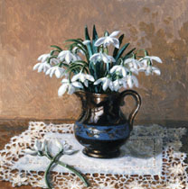 Snowdrops in a Lustre Jug